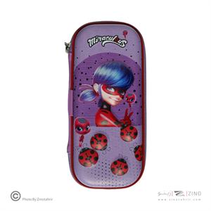 جامدادی هاردباکس تک زیپ کفشدوزک پرنسس فروزن لایت استارکد201 